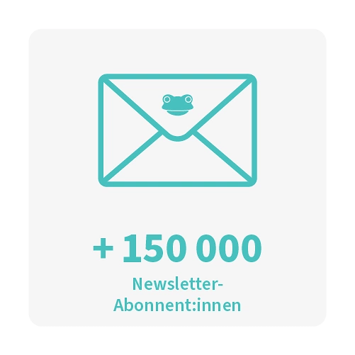 Icons +150'000 Newsletter-Abonnent:innen